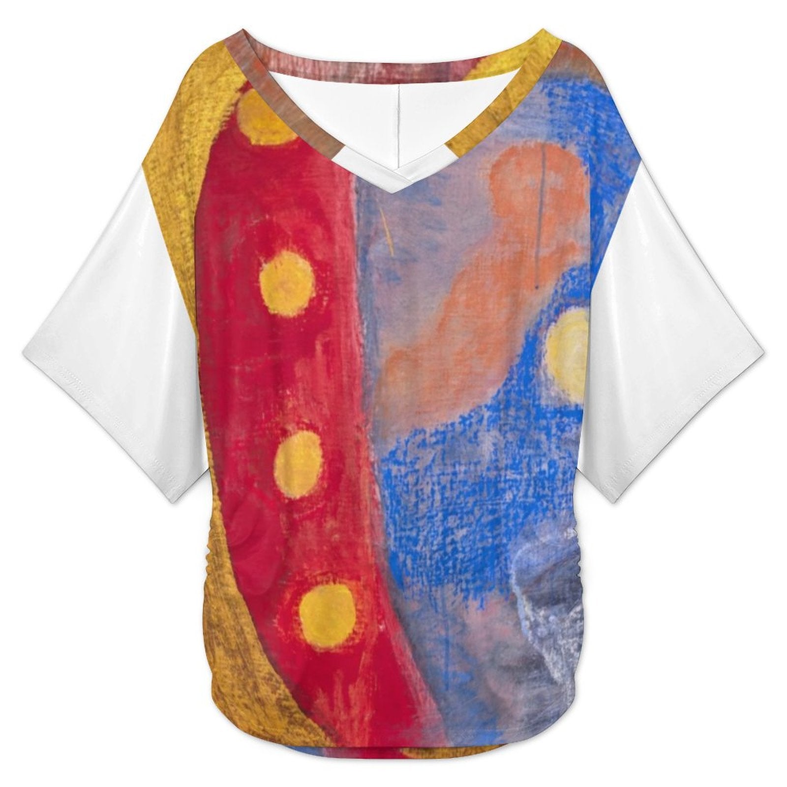 180gsm V-Neck Short Sleeve Top(All-Over Printing)