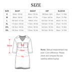 180gsm V-neck Dress for Women(All-Over Printing)