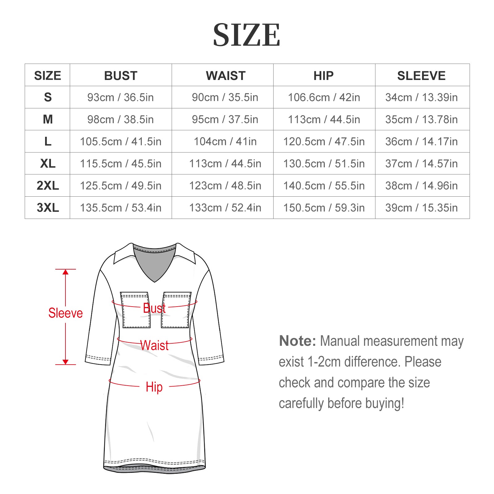 180gsm V-neck Dress for Women(All-Over Printing)
