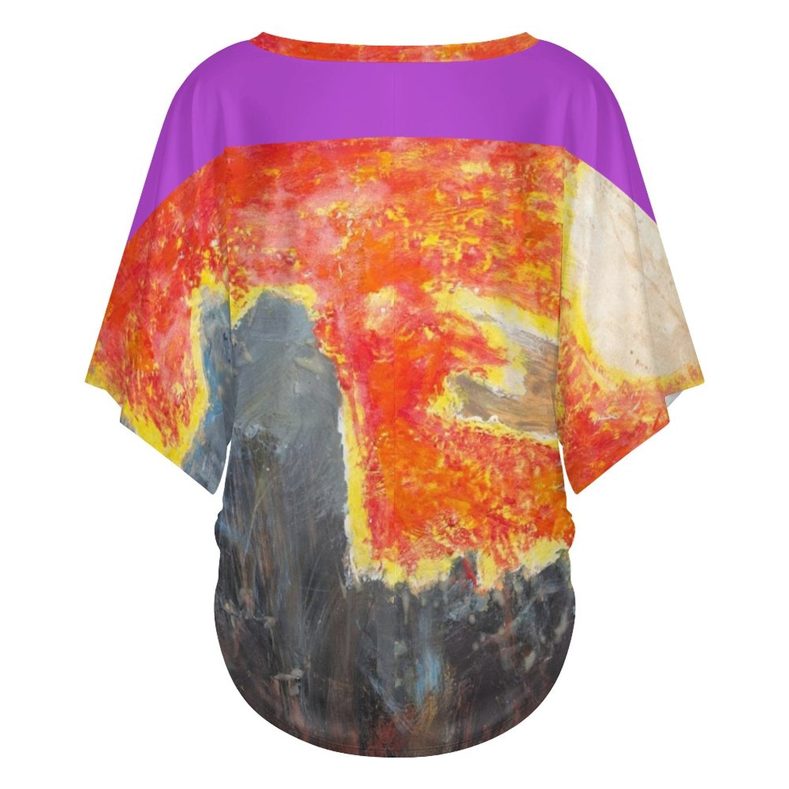 180gsm V-Neck Short Sleeve Top(All-Over Printing)