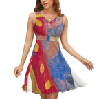 Sleeveless High Waist Dress(All-Over Printing)