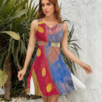 Sleeveless High Waist Dress(All-Over Printing)