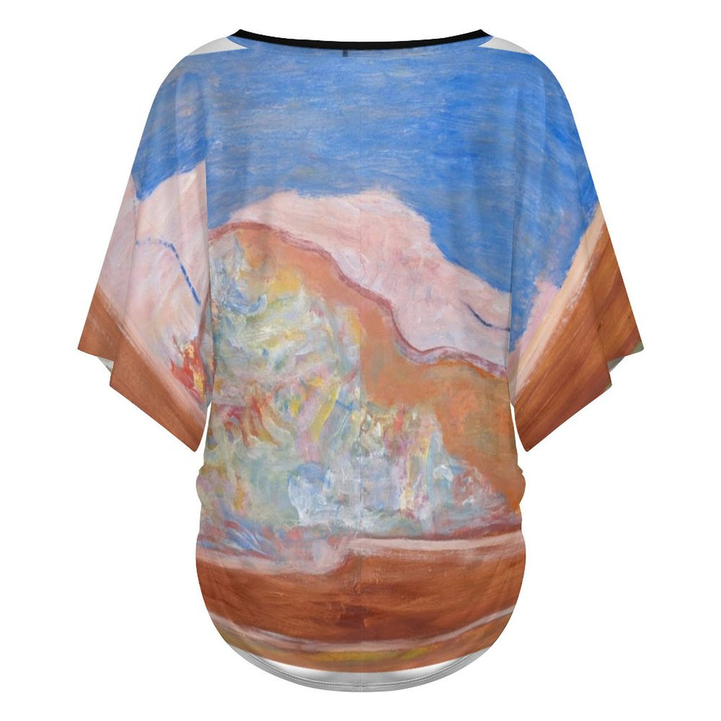 180gsm V-Neck Short Sleeve Top(All-Over Printing)