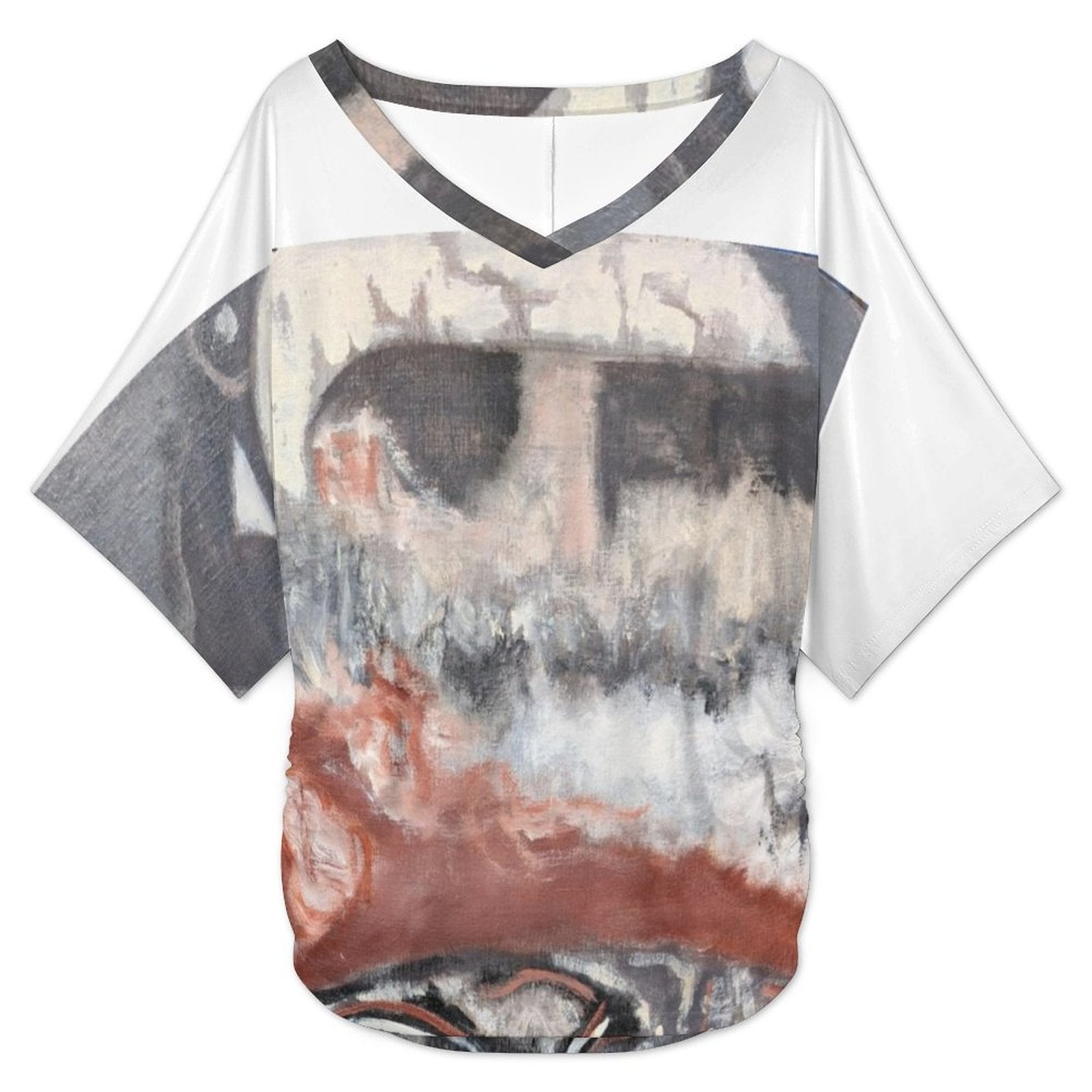 180gsm V-Neck Short Sleeve Top(All-Over Printing)