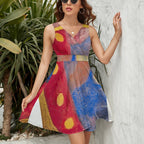 Sleeveless High Waist Dress(All-Over Printing)