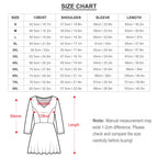 Plus Size V-neck Long Sleeve Dress(All-Over Printing)